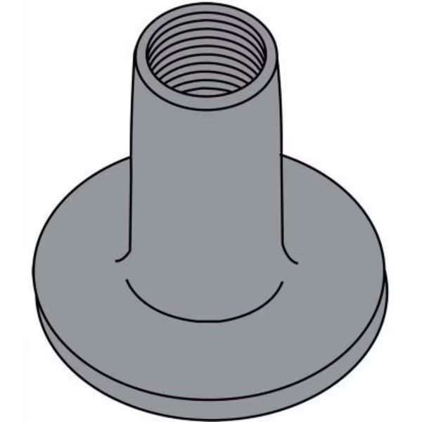 6-32X1/4  WELD NUT WITH .562 ROUND BASE STEEL Plain, Pkg of 1000, Kanebridge, Mfr#: 0604NWR